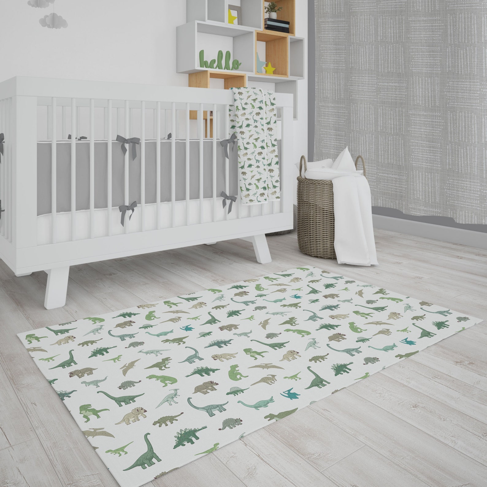 Dinosaur Nursery Rug. Enhance Your Kid's or Baby's Etsy