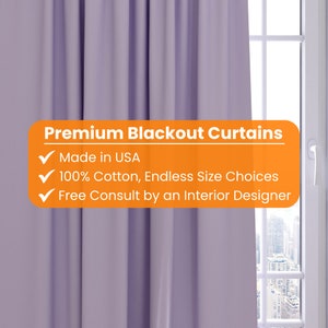 Purple kids and nursery blackout curtains. Custom, handmade, made to measure curtains. Great for bedrooms and playrooms. Room darkening.