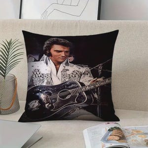 ▪️50’s【ELVIS PRESLEY】CUSHION Elvis Presley Pillows & Cushions for Sale | Redbubble