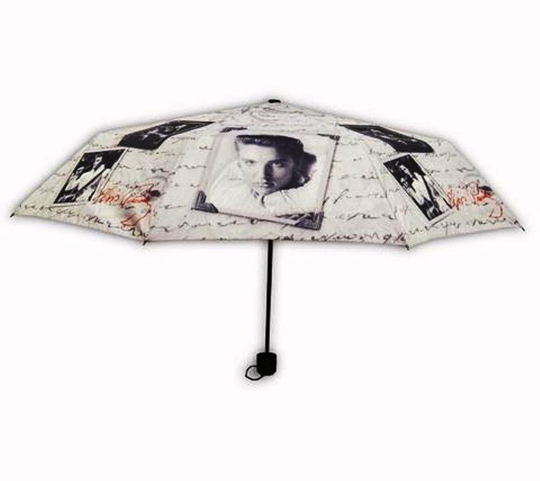 ELVIS PRESLEY Foldable Black and White Umbrella. - Etsy