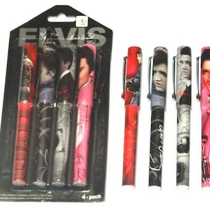 ELVIS PRESLEY Set of 4 pens.