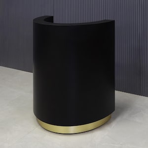 Lima Round Podium & Host Custom Desk | Modern Host Desk, Reception Podium, Handmade