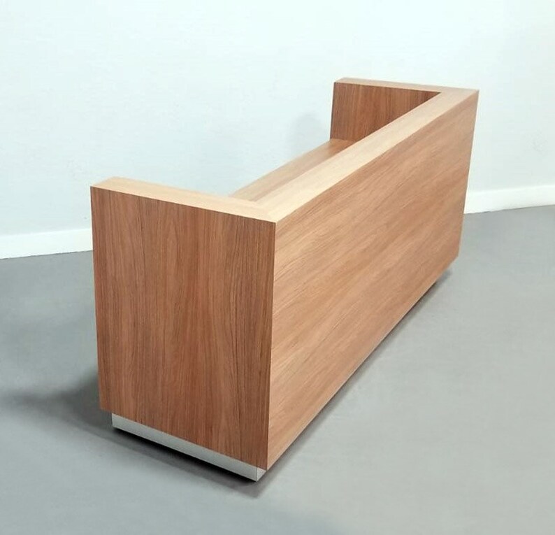 Dallas U Shape Reception Desk In White Gloss Finish Image 0