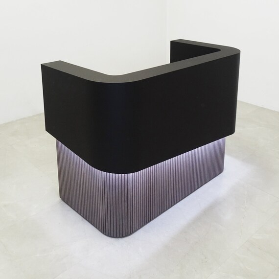 Custom Modern Reception Desk Nola Curved Split Desk Etsy UK