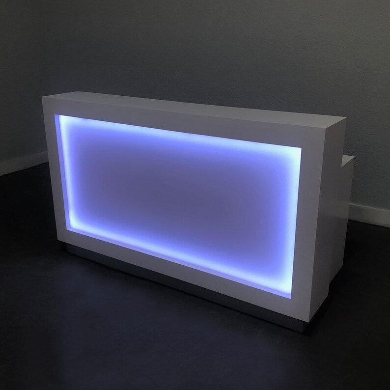 Vegas Reception Desk with Builtin LED Light Box Etsy