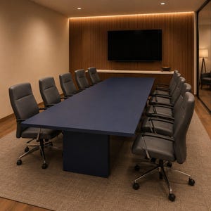 Custom Modern Rectangular Conference Table | Laminates and Wood Veneers | 25+ Finishes | Optional Power Modules