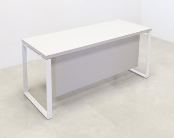 Modern Custom Executive Office Straight Desk with Laminate Top - Aspen Desk