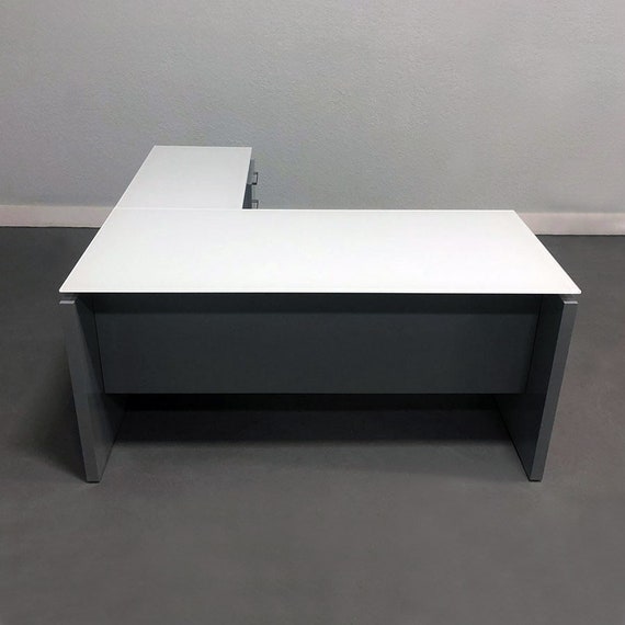 Denver L Shape Desk With Glass Top Denver L Shape Desk With Glass Top