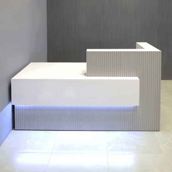 Atlanta Tambour Custom Reception Desk Durable Plywood and MDF Custom Widths and Laminates Etsy