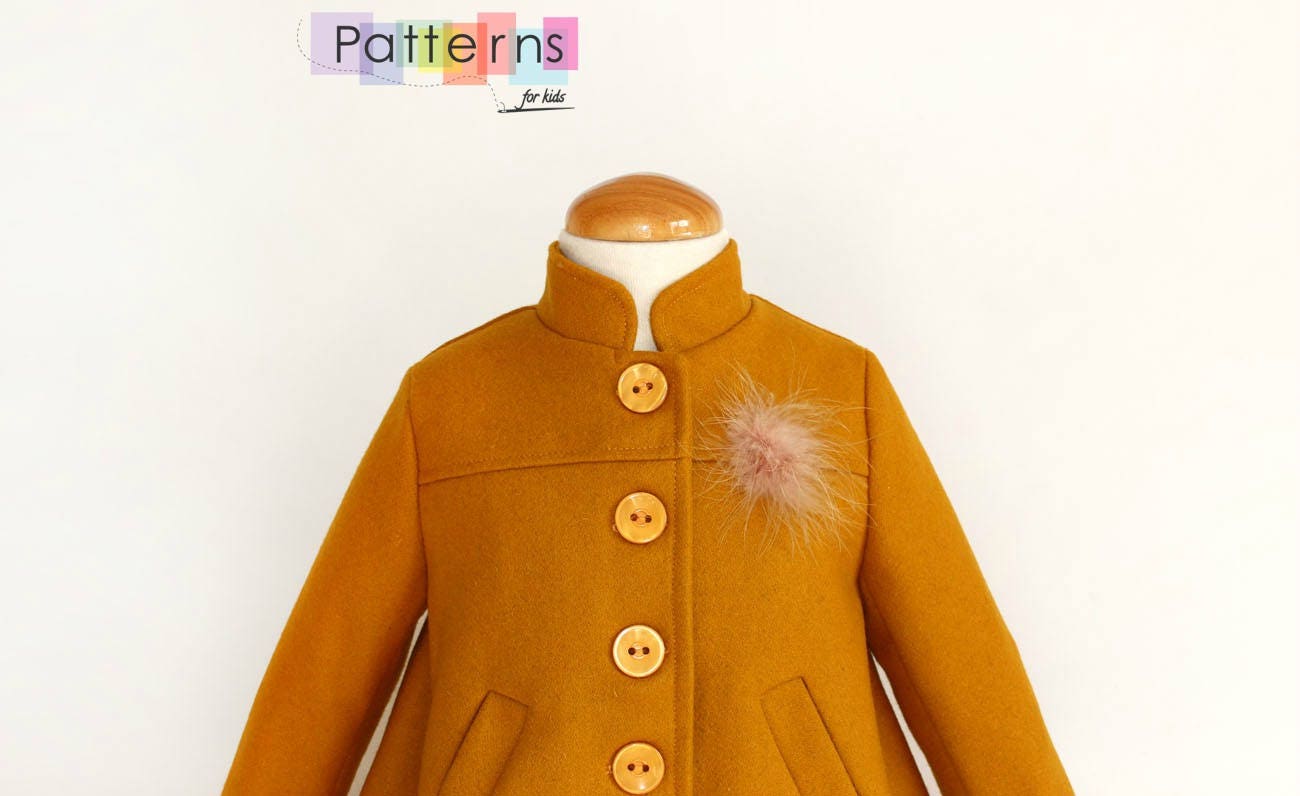 MUSTARD COAT PDF Sewing Pattern for Baby Babies Toddler Girls Etsy