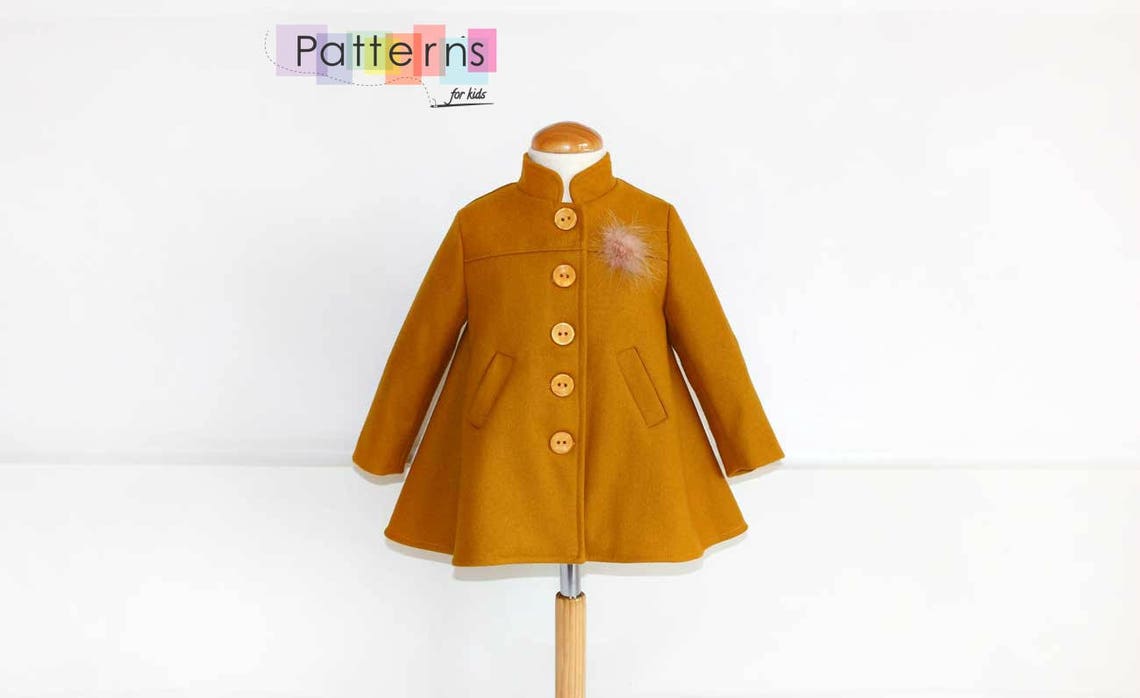 MUSTARD COAT PDF Sewing Pattern for Baby Babies Toddler Girls Etsy