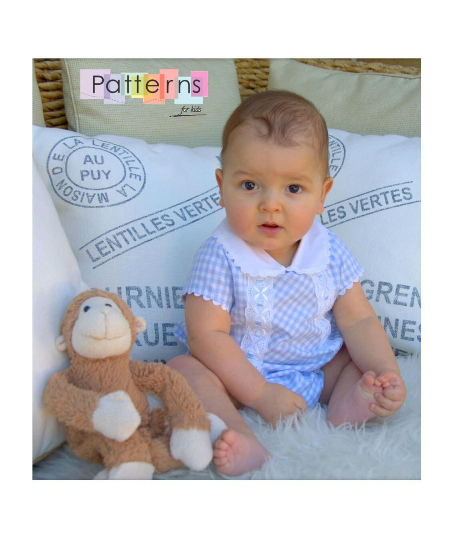 Gingham ROMPER Newborn Baby Boy Girl Unisex PDF Sewing PATTERN Etsy