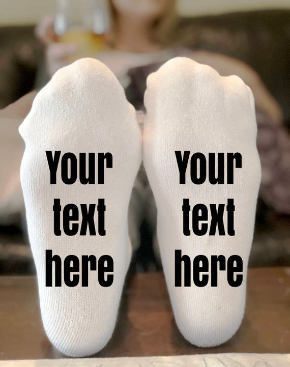 Custom Socks Personalized Gift Socks with sayings if you Etsy