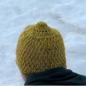 PDF Crochet Pattern -- &quot;Alpine Hat&quot; For DK-weight yarn.   Crochet Hat Digital Pattern
