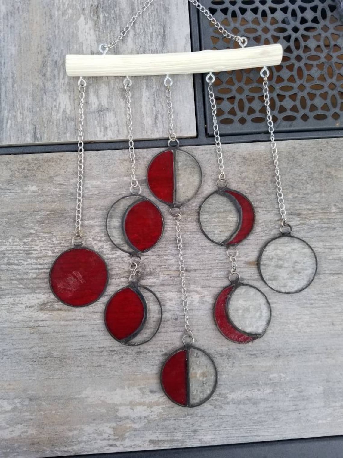 Stained Glass Moon Phases Etsy