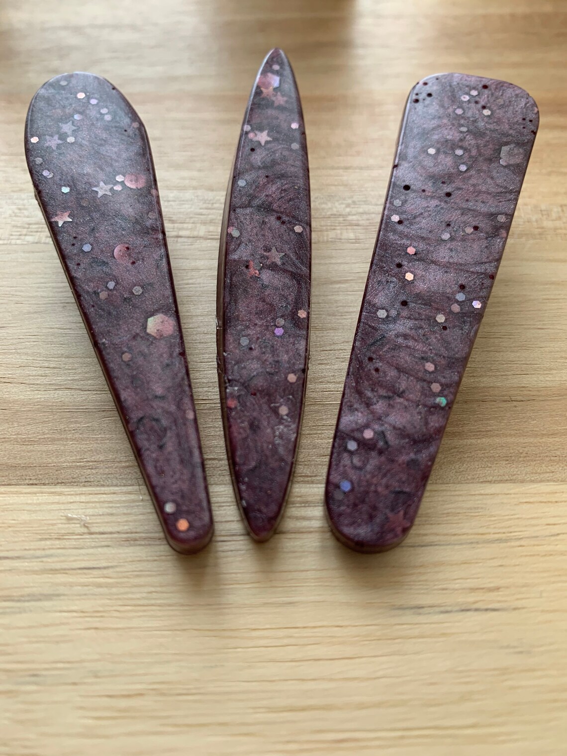 Set of 3 Limited Edition Crocodile Hair Clips Etsy