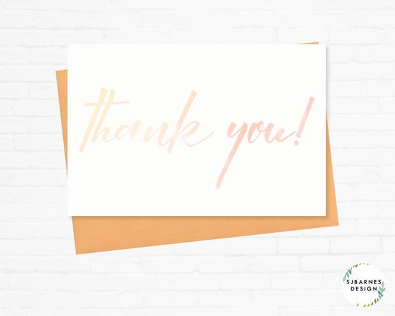 watercolor thank you cards