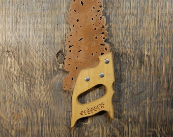 Upcycled Tree Saw, Plasma Cut Metal Wall Art