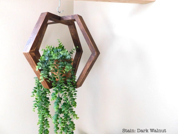 Wooden Plant Hanger Plant Holder Plant Hanging Ceiling Plant Hanging Wall Planter