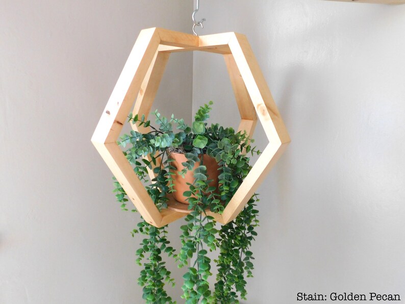Wooden Plant Hanger Holder Hanging Ceiling Image 0