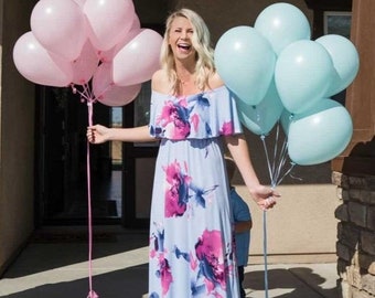 pink and blue sundress