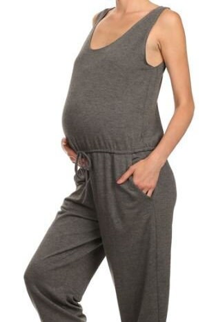 Maternity Jumpsuit / Comfy Fabric / Adjustable Drawstring / | Etsy