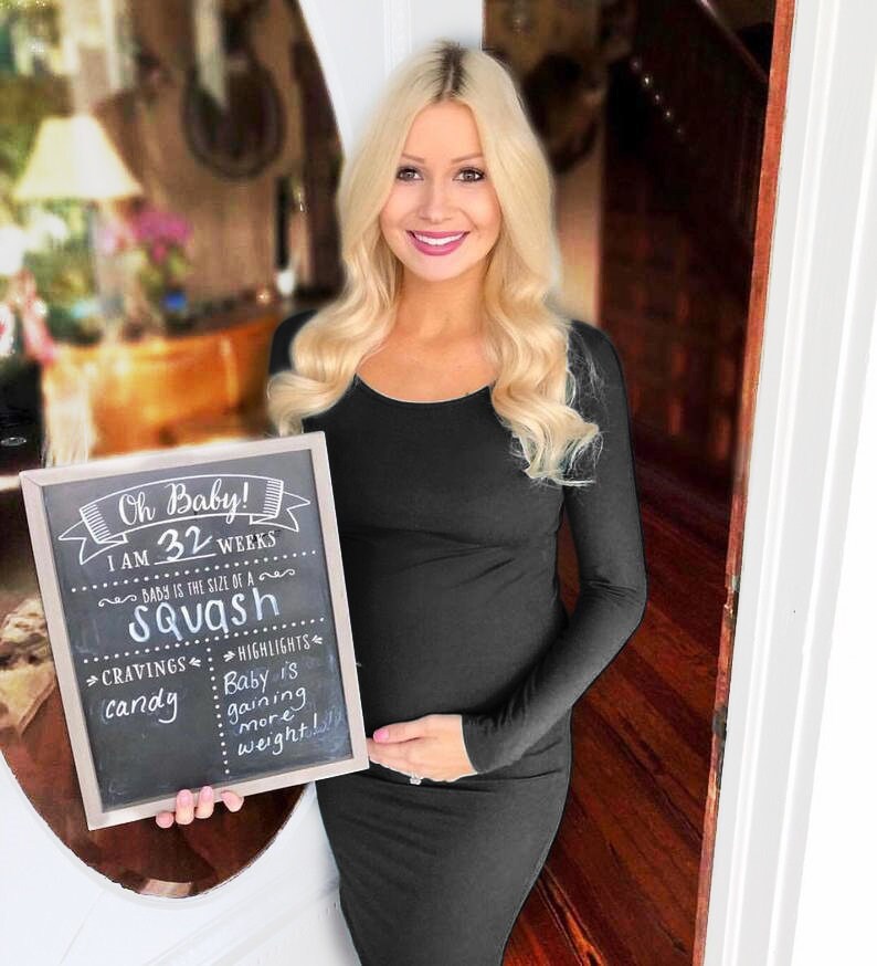 Black Winter Maternity Dress / Long 