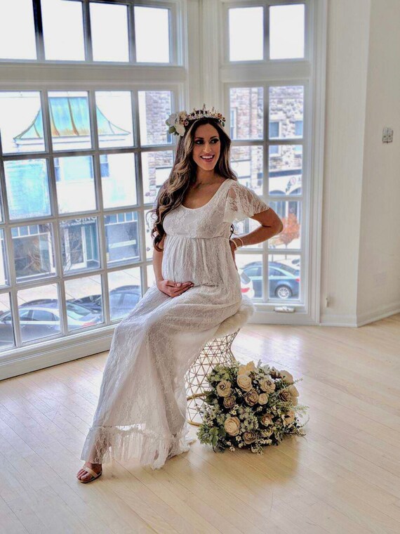 baby shower boho dress