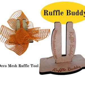 Deco Mesh Ruffler | Wreath Making | Deco Mesh Ruffle Tool | Wreath Ruffle Method | Mesh Ruffle Tool | Ruffle Wreath | DIY Wreath Supplies
