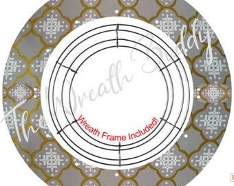 The WREATH BUDDY | Pattern Design Wreath Frame | Front Door Wreaths | Front Door Décor | Front Door Signs | Year Around Wreaths | DIY Wreath