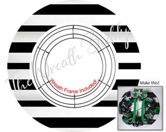 The WREATH BUDDY | Pattern Design Wreath Frame | Front Door Wreaths | Front Door Décor | Front Door Signs | Year Around Wreaths | DIY Wreath