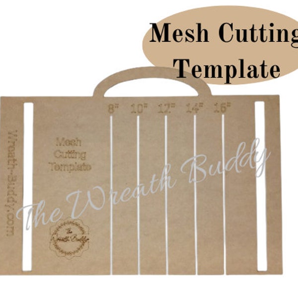 Wreath Supplies | Deco Mesh Cutter | Deco Mesh Cutting Template | Easy Mesh Cutter | Wreath Kits | Wreath Signs | DIY Wreath Making Supplies