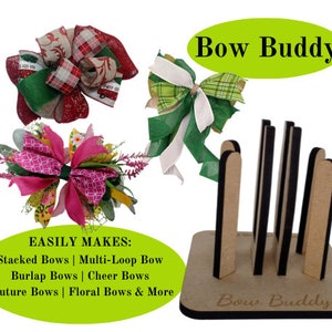 Bow Maker for Ribbon for Wreaths, Multipurpose Oval Wooden Bow Maker Tool  for Creating Bows, Gift