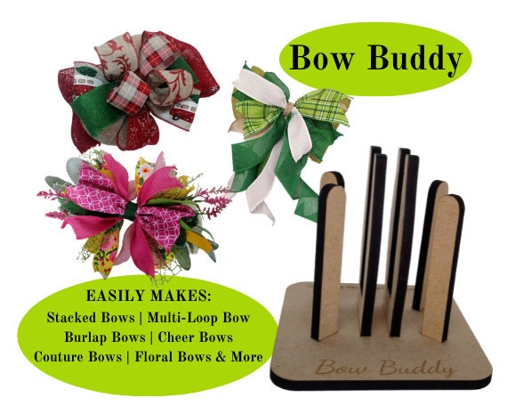 Wooden Bow Maker Tool - Portable Ribbon Bow Making Machine For Gift Wrapping & Craft Projects (Beige)