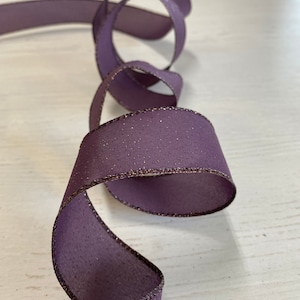 Fall ribbon- Purple Ribbon- Everyday ribbon- Ribbon for wreath- Wreath attachment- Bow Making ribbon- Gift wrapping ribbon- Bow ribbon-Gift-
