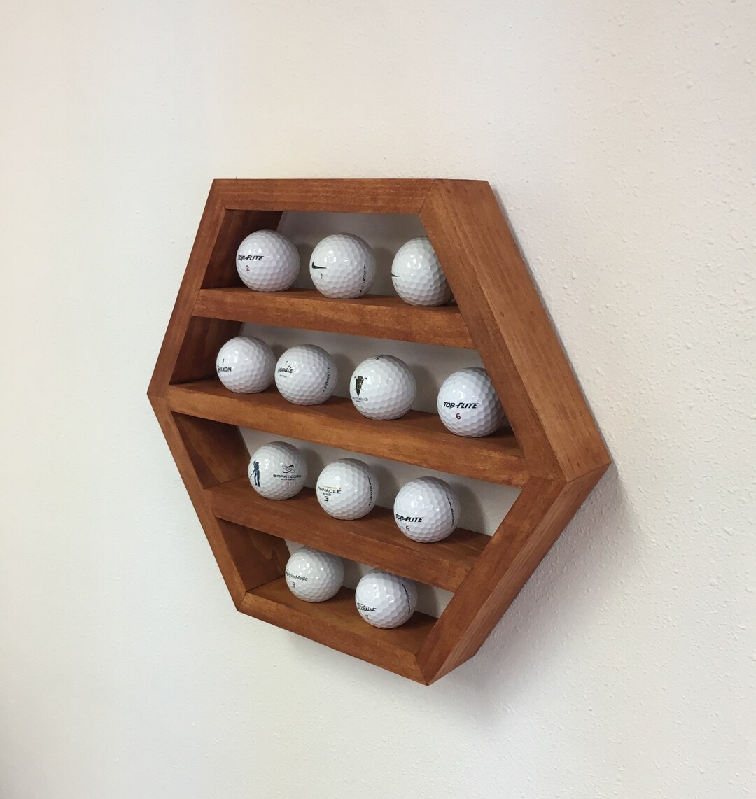 Golf Ball Display Shelf Golf Ball Shadow Box Collectible Etsy