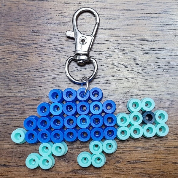 Turtle Bead Keychain Tutorial Turtle Perler Beads - Etsy