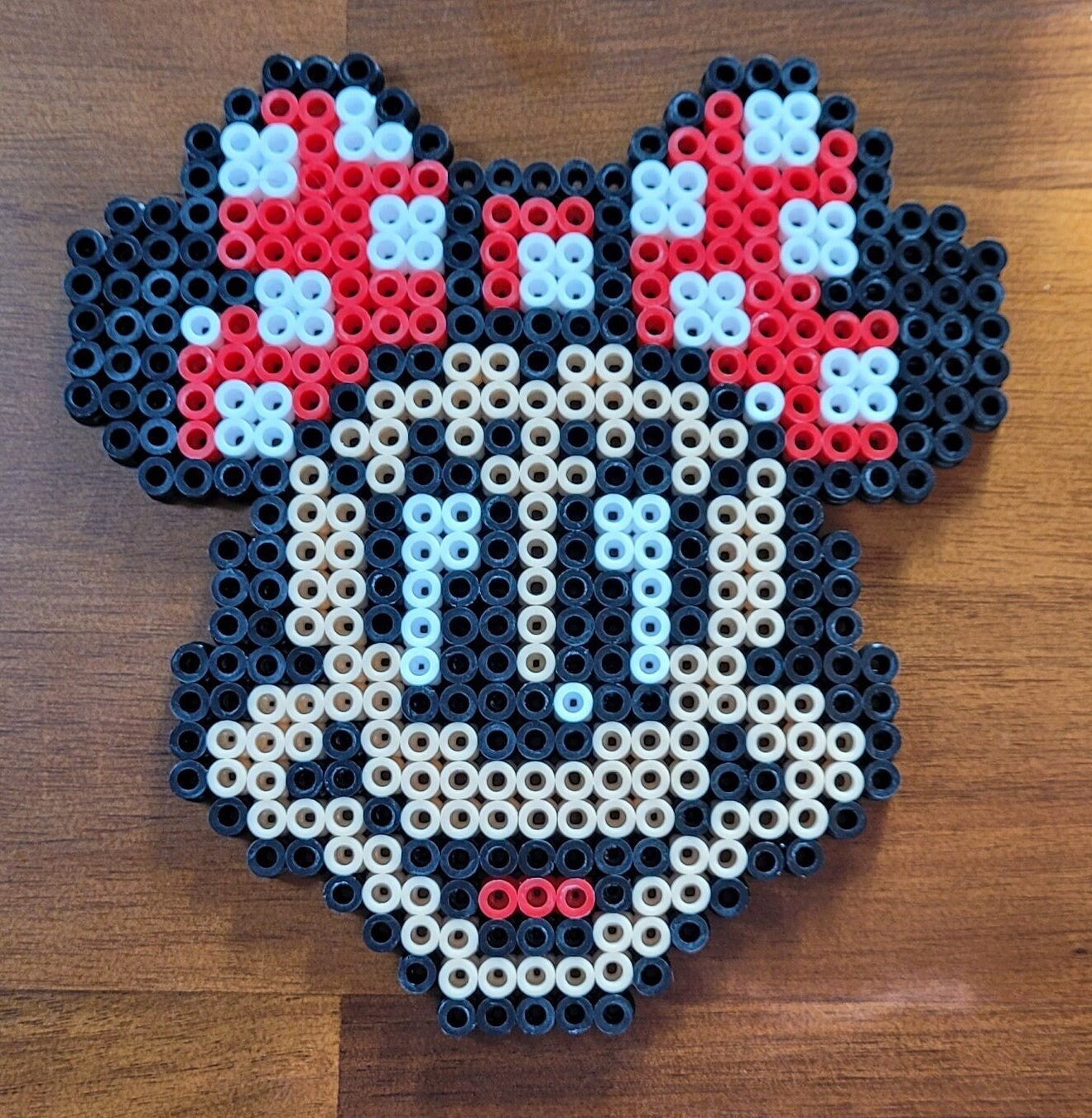 Minnie perler bead pattern