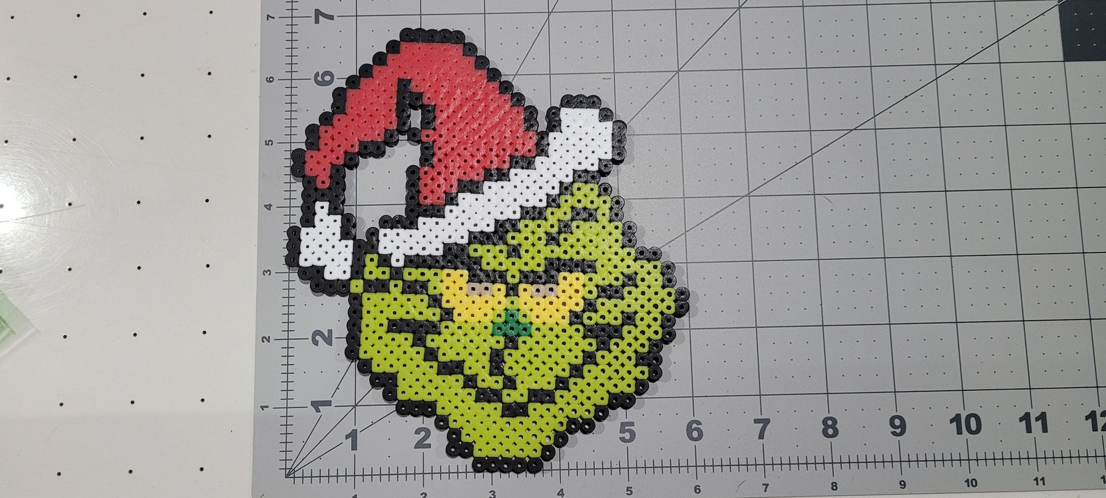 Grinch Perler Beads Etsy