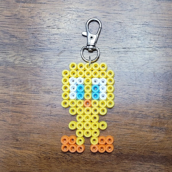 Tweety Bird Perler Beads Keychain/Pendant