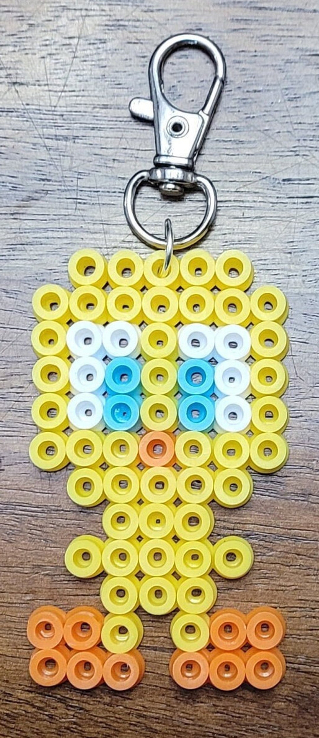 Tweety Bird Keychain Perler Beads Etsy