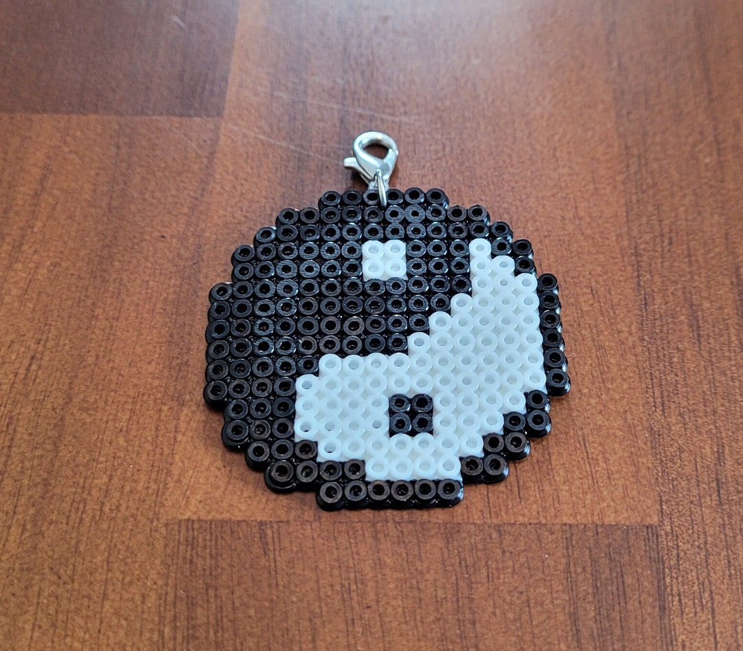 Yin Yang Mini Perler Beads Keychain/pendant Etsy