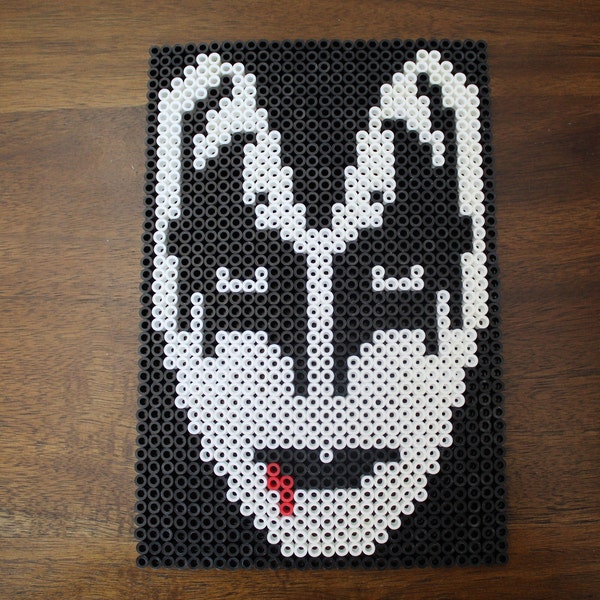 Kiss Gene Simmons Perler Beads