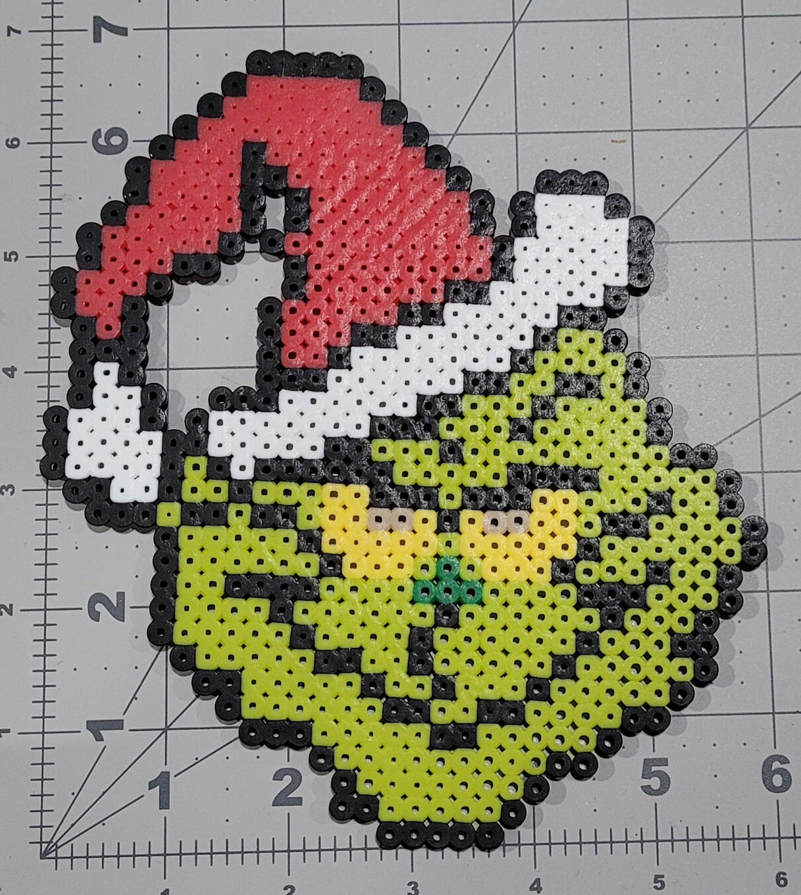Grinch Perler Beads Etsy