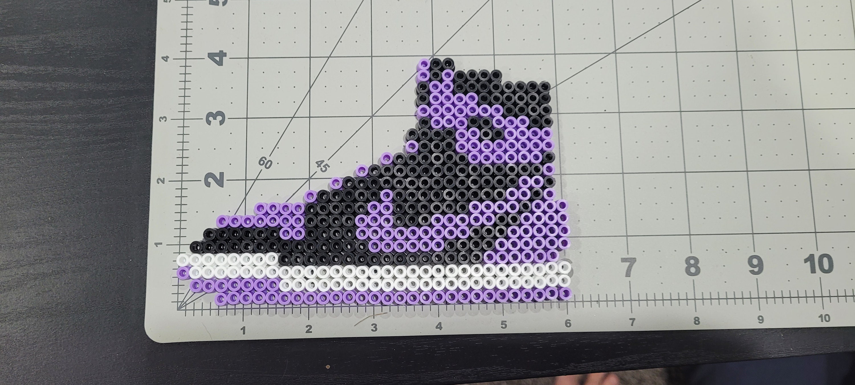 Purple Nike Air Jordan Perler Beads Etsy