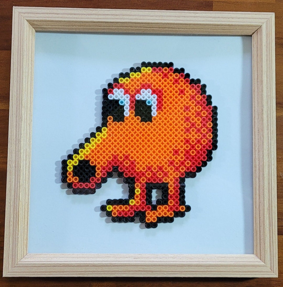 Qbert Perler Beads in Frame With Glass Etsy