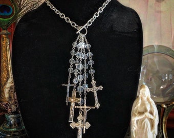 Holy Roller Rosary Necklace