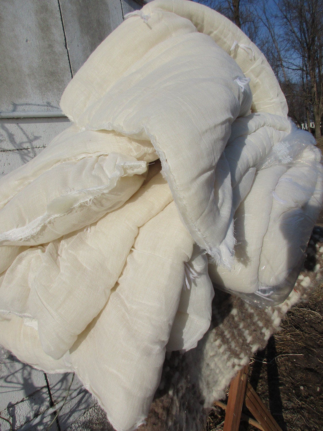 100 Wool Quilt Batting / Comforter Etsy