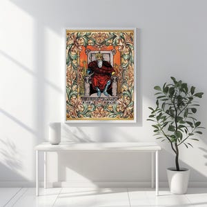 Printed Customized Tarot Design Art Print 2 – Mystical Wall Art, Museum Quality Giclee Art Print Reproduction, Celestial Metaphysical Decor