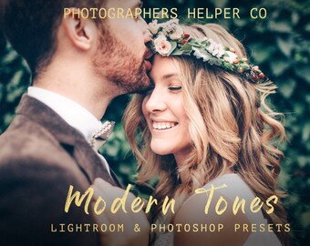 Modern Tones Wedding Lightroom Presets & Photoshop Filters for Photographers